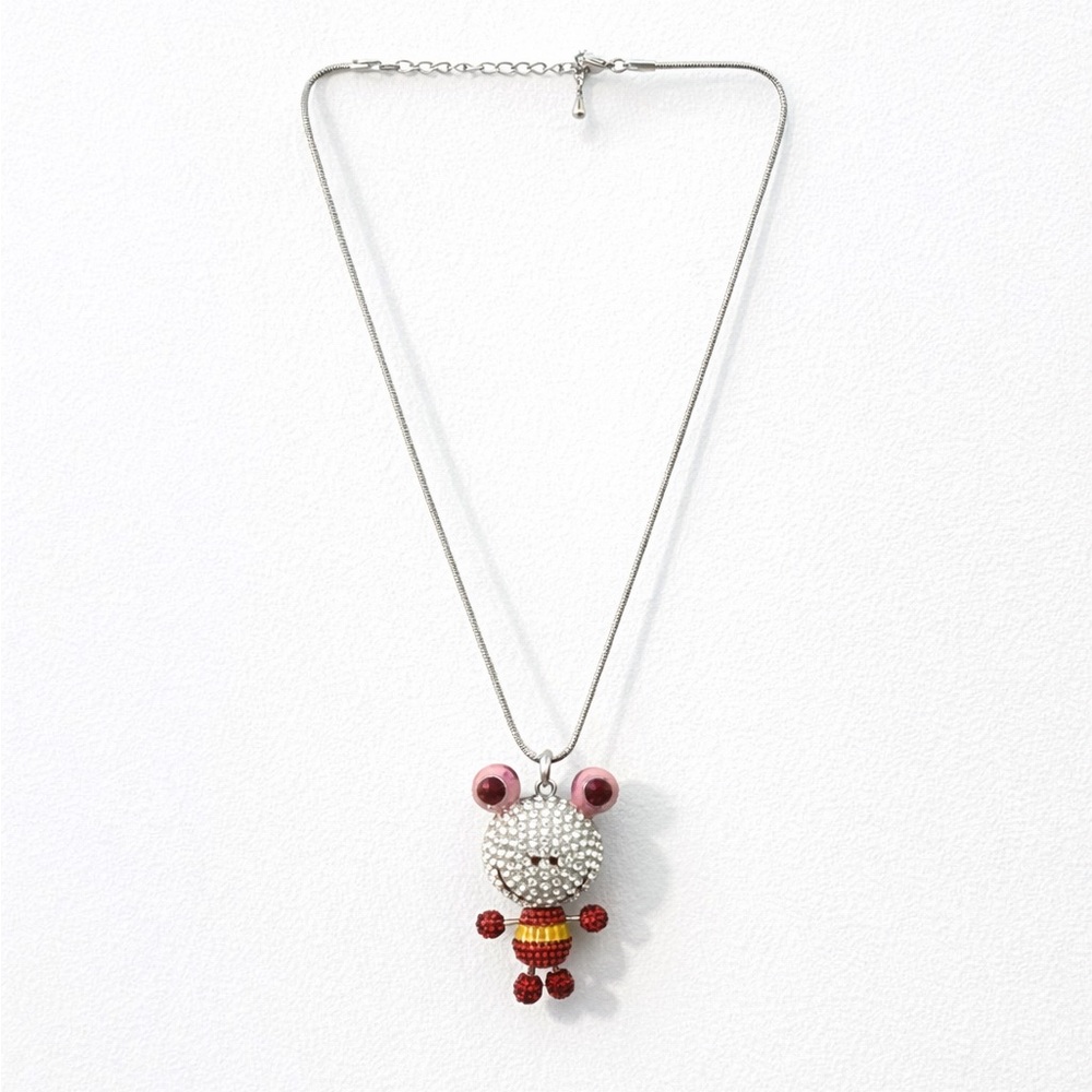 Whimsical Figurine Crystal Necklace